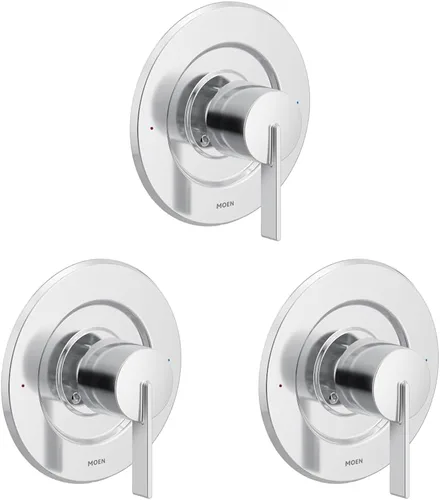 Vista 4 de Moen Cia Chrome 1-Handle Posi-Temp Kit de ajuste de válvula de equilibrio de presión, requiere válvula, T2261