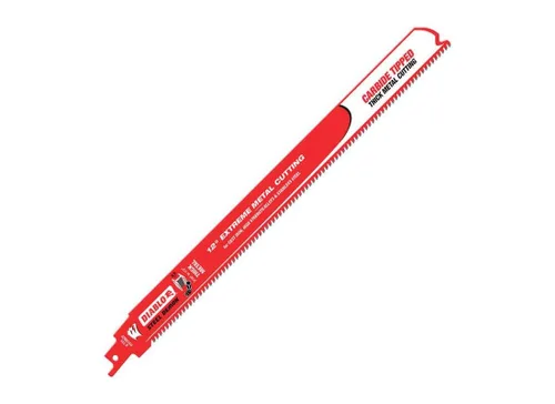 Vista 2 de Diablo Steel Demon Hoja de sierra alternante con dientes de carburo para metal grueso - 4" de longitud, 8 TPI - DS0408CF
