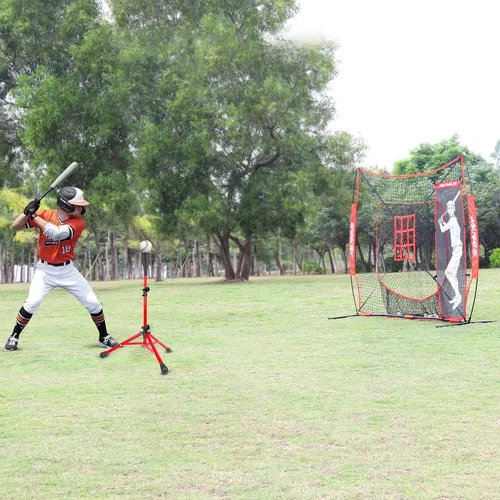 Vista 17 de 7'x7' Baseball Softball Practice Net with Strike Zone Target