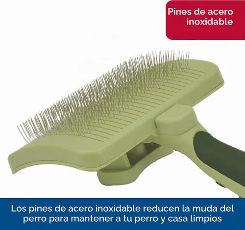 Vista 6 de Safari Cepillo protector de limpieza para perros, M, Verde