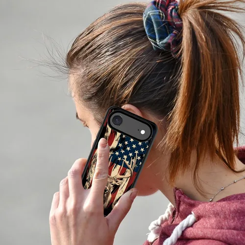 Vista 7 de Funda para iPhone Air, funda tipo cartera con ranura para tarjeta oculta, a prueba de golpes, TPU y PC, funda protectora de doble capa para iPhone