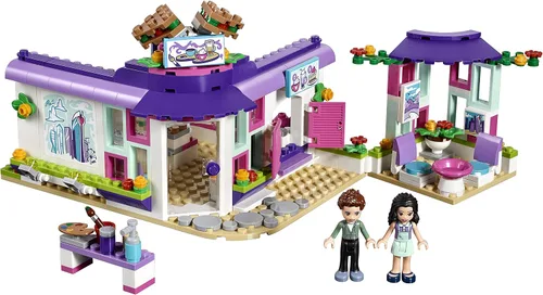 Vista 2 de LEGO 41336 Friends Art Café de Emma - Juego de muebles (378 piezas)