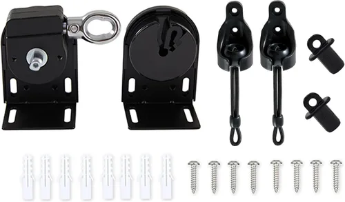 Vista 8 de Kit elástico + soporte inalámbrico, accesorios de instalación de repuesto universales para sombrilla de interior/exterior y persianas enrollables