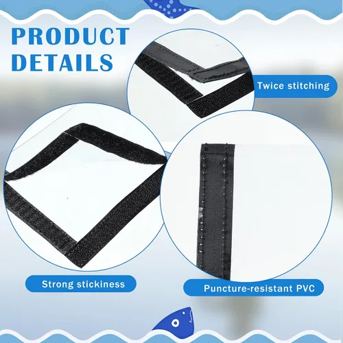 Vista 3 de Geosar 20 fundas para señuelos de pesca, cubiertas de señuelos de PVC transparente, cubiertas de anzuelos de pesca, cubiertas de gancho de pesca