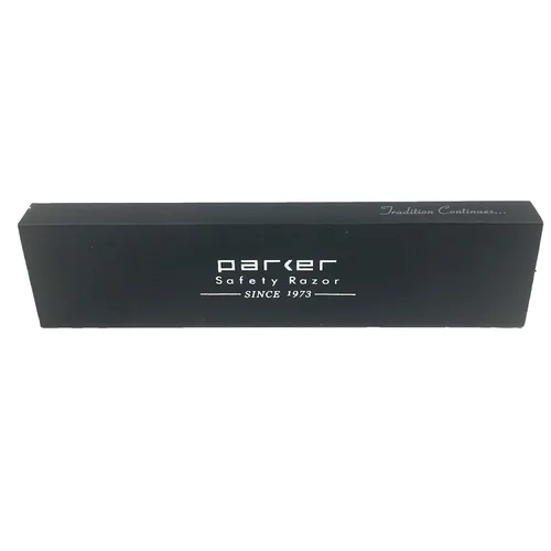Vista 3 de Cuchilla de afeitar Parker SR1 de acero inoxidable con borde recto – Navaja de afeitar manual profesional para barberos y uso doméstico con 5