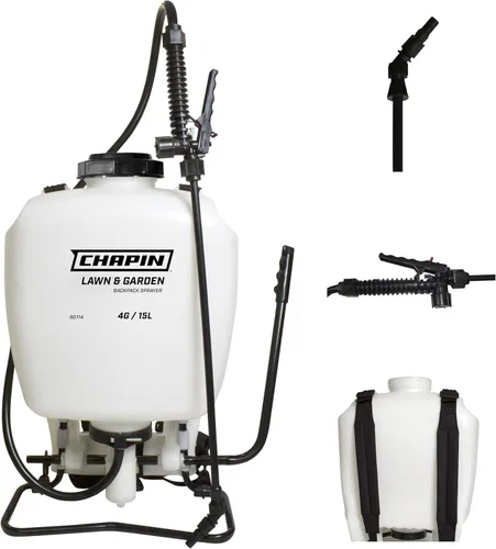 Vista 8 de Chapin International 63924 Pulverizador de mochila con batería de pulverización extendida de 4 galones y 24 V, con boquilla de latón ajustable, 1