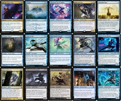 Vista 3 de Commander Dimir Ninja Deck - Azul Negro - Satoru Umezawa - EDH - 100 cartas - Magic The Gathering Deck - Muy fuerte
