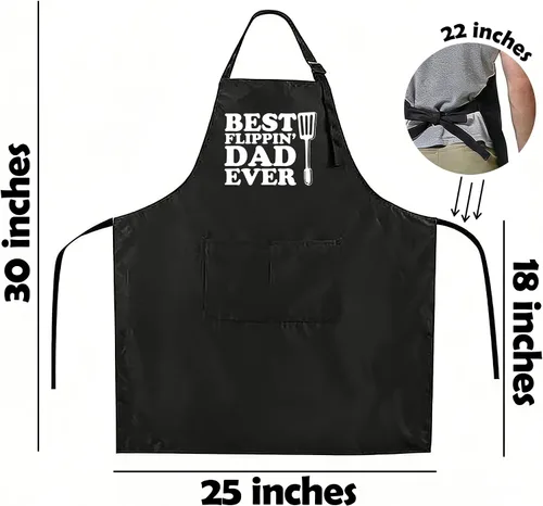 Vista 2 de Funny Apron for Men Women,Humorous Kitchen Apron- Grilling Cooking BBQ Accessories, Gift for Dad Husband