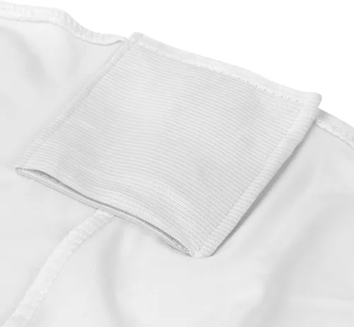 Vista 5 de Lann's Linens 10 fundas de silla plegables de elastano blanco para bodas, fiestas y banquetes