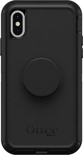 Vista 3 de OtterBox + Funda Pop Defender Series para iPhone Xs y iPhone X (no Xr/Xs Max) Embalaje no minorista - Negro