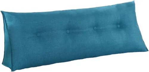 Vista 4 de Almohada de cuña para dormir, cojín grande con funda de almohada extraíble, cojín triangular para soporte de espalda para cama o sofá tamaño King