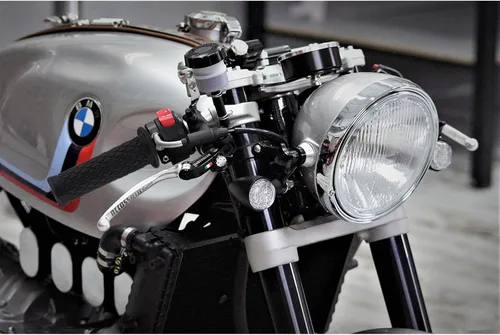 Vista 2 de Puños de manillar de motocicleta para manillares de 7/8" 22 mm/24 mm Tpu antideslizantes universales