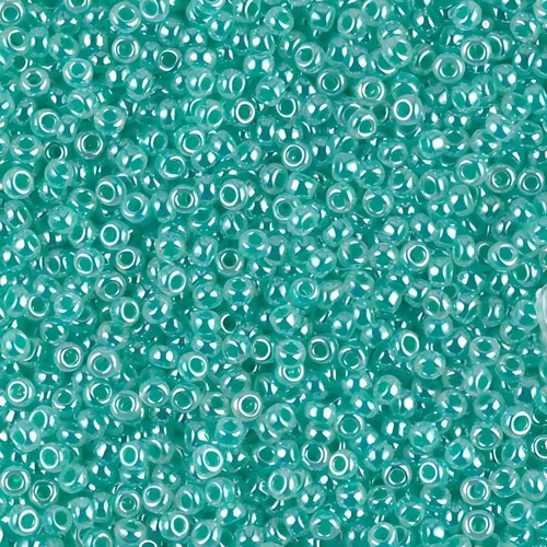 Vista 4 de Turquoise Ceylon Miyuki 11/0 rocailles - Cuentas de cristal (0.85 oz)