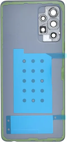 Vista 2 de Impresionante cubierta de panel trasero de plástico blanco reemplazo para Samsung Galaxy A52 con marco de cámara trasera cubierta de vidrio