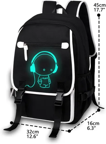 Vista 2 de Asge Bolso escolar de nylon de la moda de las, Oslei128-2, Mochilas Daypack