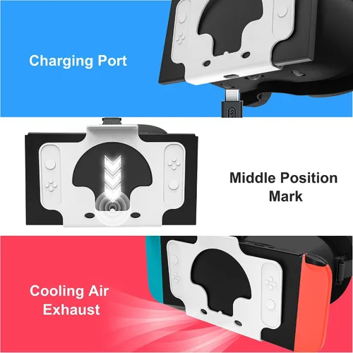 Vista 3 de VR Headset - Designed for Nintendo Switch LCDOLED, VR Glasses with Adjustable HD Lens, Compatible with Virtual Reality Gaming Experience