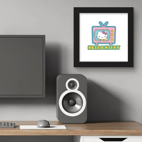 Vista 5 de Trends International Gallery Pops Sanrio Hello Kitty - Póster gráfico de pared con diseño de Hello Kitty, 12.00 x 12.00 pulgadas, versión de marco