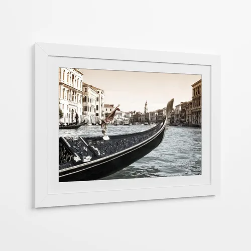 Vista 13 de Canvas Lab Venice 1 by Ariadne Contreras 15 x 11 in Fine Art Framed Print, Frame Color: Black, With Mat
