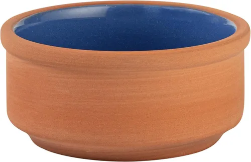Vista 16 de Restaurantware-Terra Tek Cazuelas de Terracota de 2.7 Onzas, 2 Ollas de Arcilla Esmaltada Azul Para Cocinar - Listas para Horno, Aptas