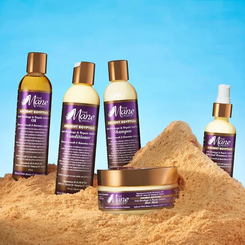 Vista 4 de The Mane Choice Antidoto antirotura y reparación antirotura del antiguo Egipto para cabello enrollado, ondulado y rizado, 8 onzas