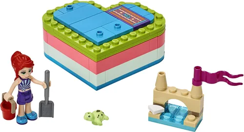 Vista 2 de LEGO Friends Mia's Summer Heart Box 41388 Kit de construcción, nuevo 2019 (85 piezas)