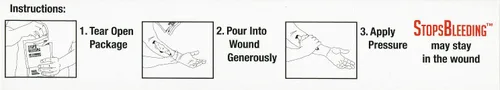 Vista 6 de Bleedstop Stop Bleeding in Seconds Primeros auxilios de emergencia para niños y familia en casa (2) paquetes de polvo de 0.71 oz (1)