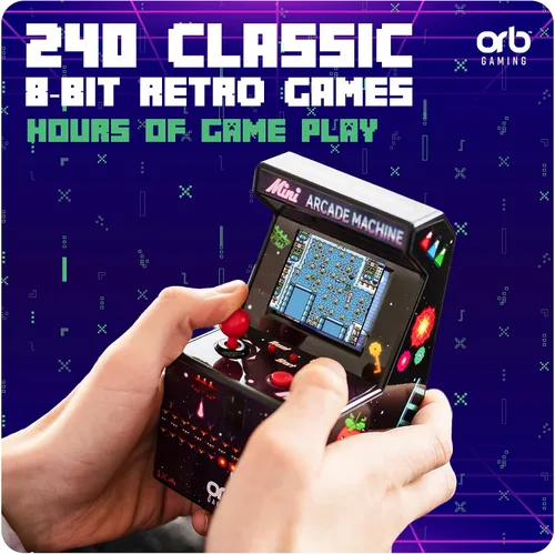 Vista 2 de Juegos retro (versión US) de bolsillo ThumbsUp, mando de juego arcade