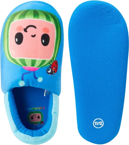 Vista 5 de Cocomelon Pantuflas unisex para niños y niñas mocasines de felpa sin cordones niño pequeñoniño pequeño