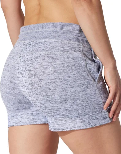 Vista 4 de 90 Degree By Reflex Shorts Suaves de Sudadera para Mujer de Cintura Alta con Cordón Ajustable para Descanso y con Bolsillos