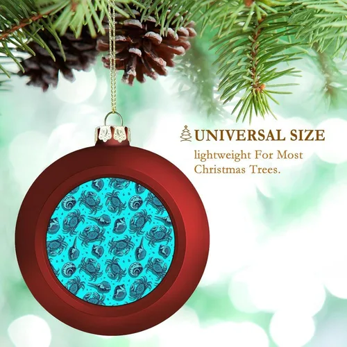 Vista 45 de Boobs Funny Shatterproof Matte Christmas Balls for Tree Wreath Home Decor 1PCS