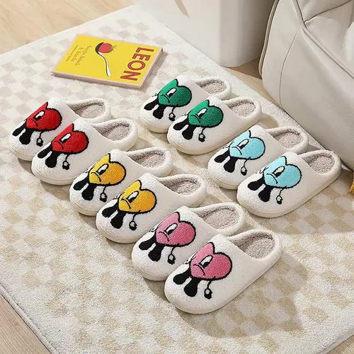 Vista 7 de Bad Cute Bunny Slippers for Women Home Slippers Cartoon Embroidery Holiday Gift