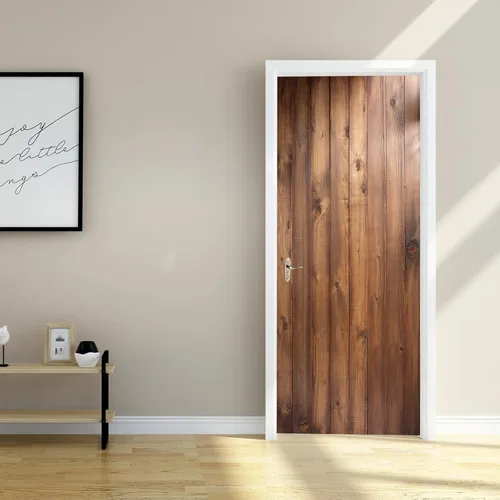 Vista 13 de Artfanke - Adhesivo 3D realista para puerta de grano de madera, despegar y a2087