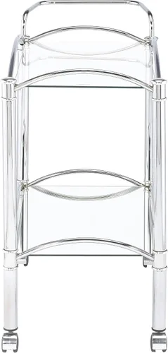 Vista 3 de Coaster Home Furnishings 910077 carro de servicio cromado