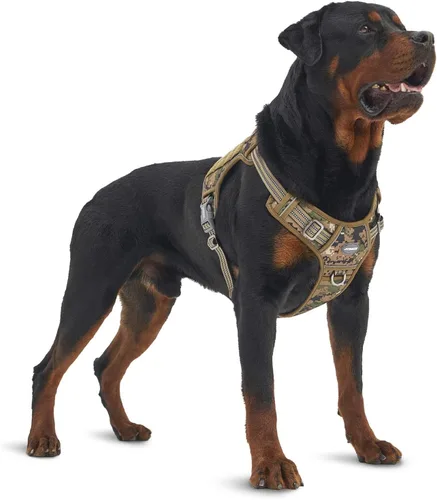 Vista 58 de Auroth - Arnés táctico para perros pequeños y medianos, sin tirones, arnés ajustable para mascotas, reflectante, K9, entrenamiento, trabajo