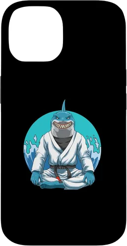Vista 4 de iPhone 12 Pro Max Jiu Jitsu Shark con Gi - Estuche de agarre y judo