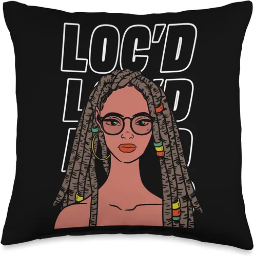 Vista 4 de Locs Afro Dreadlocks Love Natural Beauty Hair It's the Locs for Me-Afro Hair - Almohada de pelo negro americano africano, 18 x 18 pulgadas