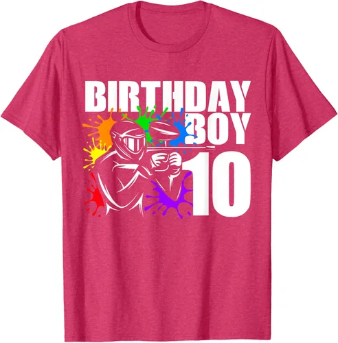 Vista 16 de Camiseta de 10 años de antigüedad, fiesta de cumpleaños para niños, Negro, S