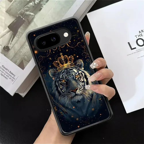 Vista 1662 de Compatible con Google Pixel 4A 5G Mobile Case Creative Acrylic Panel trasero Silicona Protección Grip especialmente diseñado para Google Pixel 4A 5G