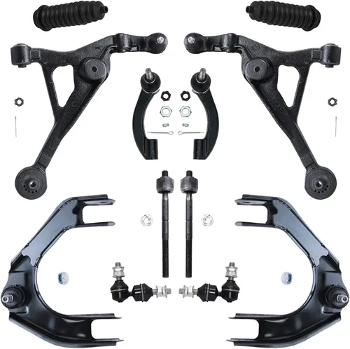 Vista 99 de Detroit Axle – 12 brazos de control superiores e inferiores delanteros con rótulas, barras de unión exteriores e interiores con topes, barras