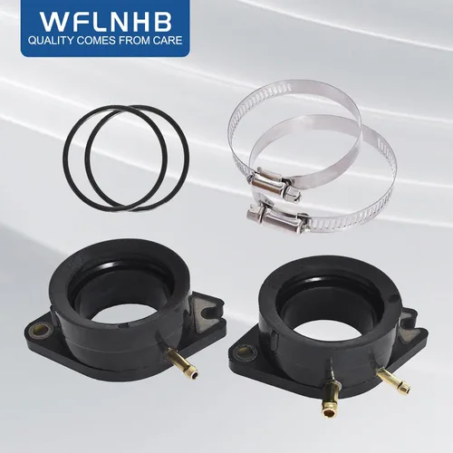 Vista 2 de WFLNHB Botas de admisión de carburador de repuesto para Yamaha Virago 700 XV700 1984-1987 Virago 750 XV750 1981-1997 Virago 920 XV920 1981-1983
