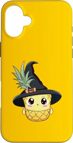 Vista 12 de Funda para iPhone 16 con diseño de piña para Halloween 2024