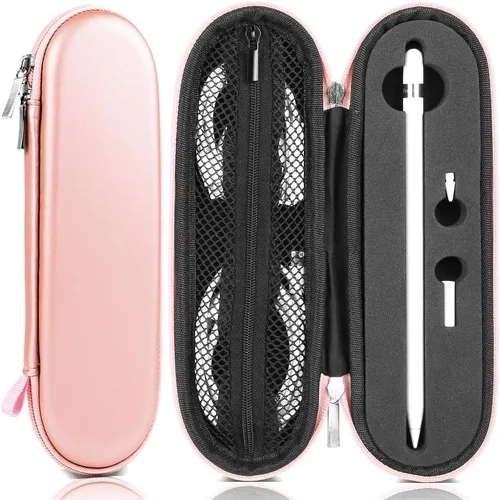 Vista 11 de TITACUTE iPencil - Funda de transporte compatible con Apple Pencil de 2ª generación para iPad Pro, funda con doble cremallera, funda protectora