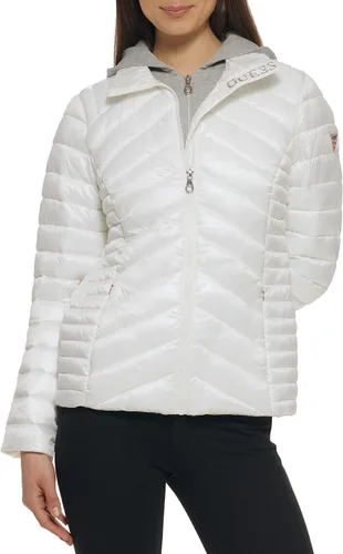 Vista 2 de GUESS Chaqueta ligera y plegable para mujer, acolchada, de transición