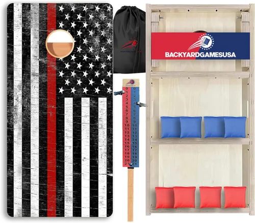 Vista 56 de CornholeGamesUSA Pro - Juego de tablas de Cornhole Fabricado en Estados Unidos Abedul báltico 3/4 Sin rebote Patas triples gruesas Dos 1