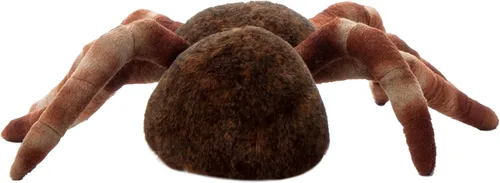 Vista 4 de The Petting Zoo Tarántula de peluche, regalos para niños, animales salvajes del zoológico Onez, juguete de peluche de tarántula sentado de 12