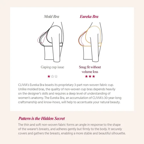 Vista 4 de Clivia Eureka - Brasier de malla transpirable de cobertura completa para mujer, ajuste perfecto y cómodo, brasier de alambre de alta calidad