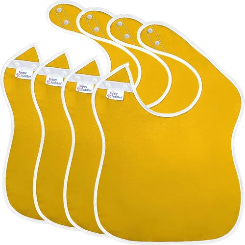 Vista 16 de Baberos grandes impermeables Colección Primary - 4pk, 12pk, 48pk