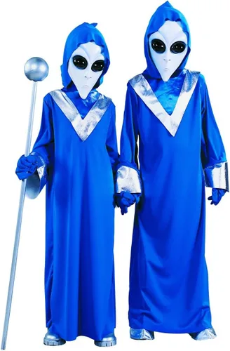 Vista 2 de Deep Space, disfraz alien azul para niño