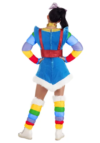 Vista 2 de Disfraz Auténtico de Rainbow Brite para Mujer Multicolor