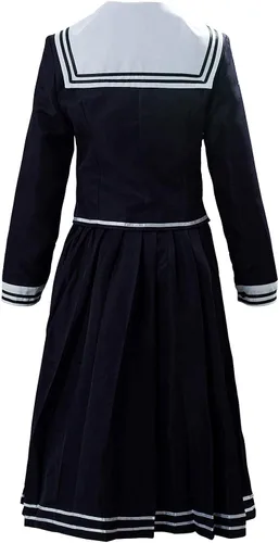 Vista 3 de Cosplay Life Danganronpa Toko Fukawa Cosplay Disfraz - Japonés Anime y Manga Escuela Niña Vestido Uniforme Completo Conjunto